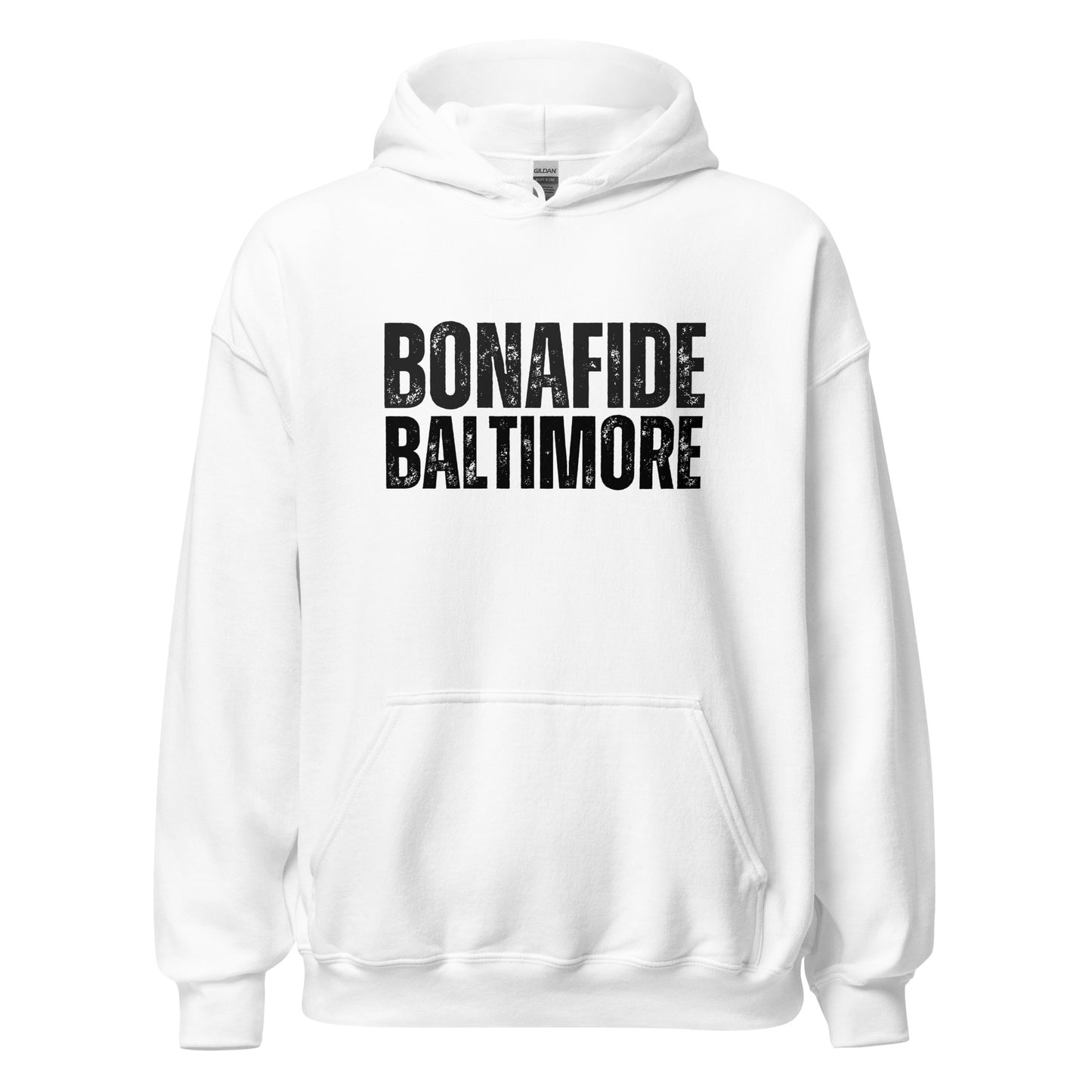 Baltimore Bonafide Unisex Hoodie White