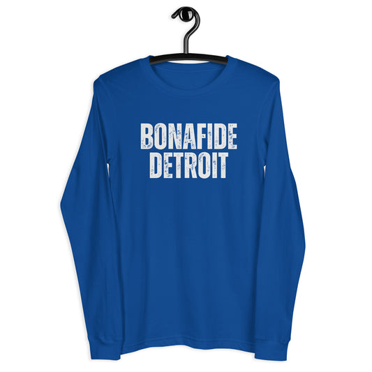 Detroit Bonafide Unisex Long Sleeve Tee
